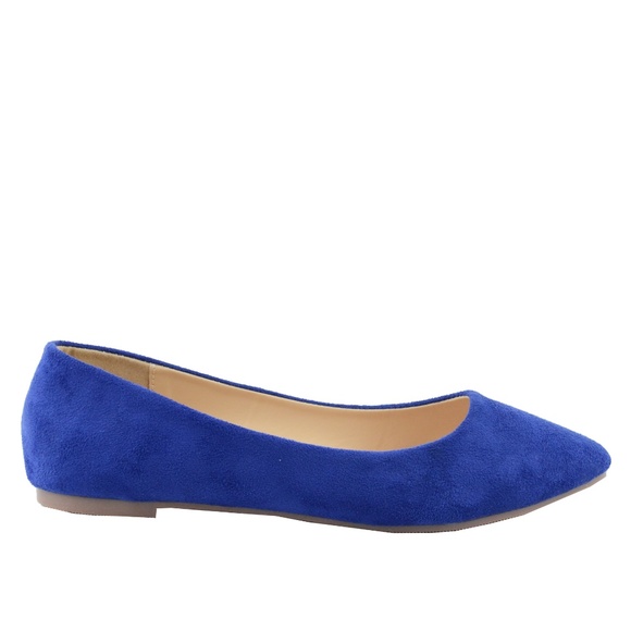 royal blue ballet flats